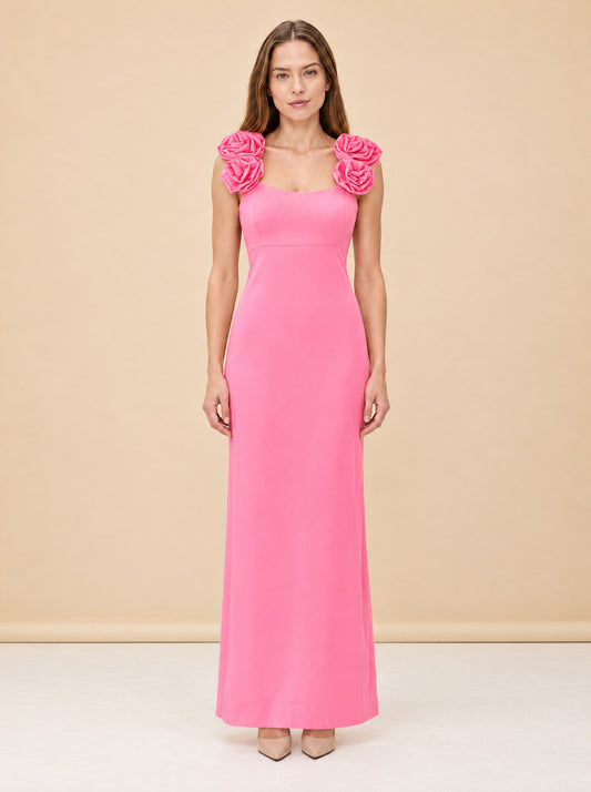 Lilly Pulitzer Pink Sweetheart Maxi Gown Aamira Maxi Dress size 0 model_front