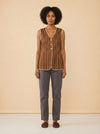 ALEXA TOP IN FRESH GARDEN FLORAL model_front