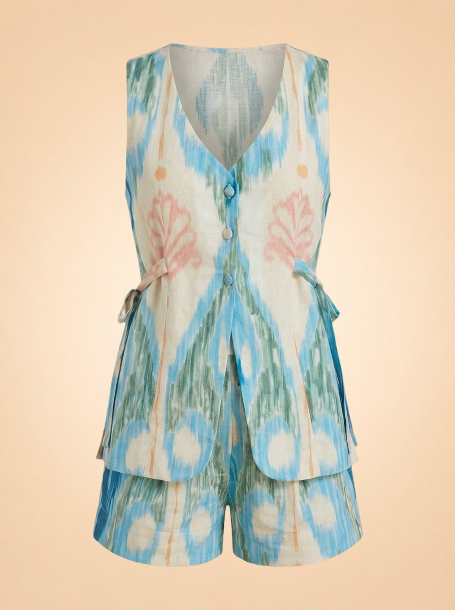 Alexa Top/Tasha Short Set ghost_front