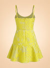 Alexis Alik Dress in Tuscan Spring (yellow) — back