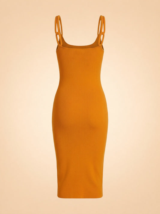 Alina Cord Strap Body-Con Dress ghost_back