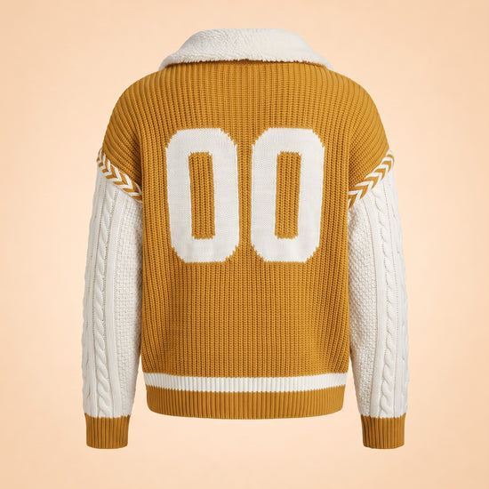 All-Star Gold Varsity Sweater ghost_back