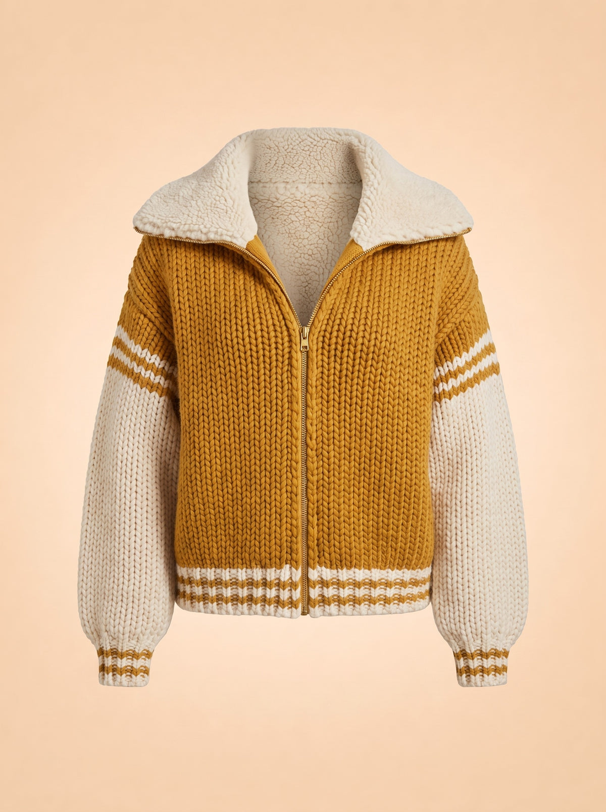 All-Star Gold Varsity Sweater ghost_front