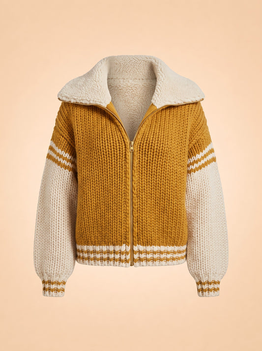 All-Star Gold Varsity Sweater ghost_front