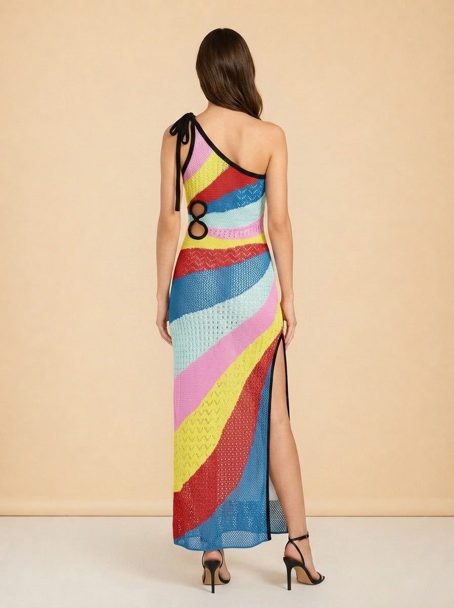 Alpes Rainbow Dress - back