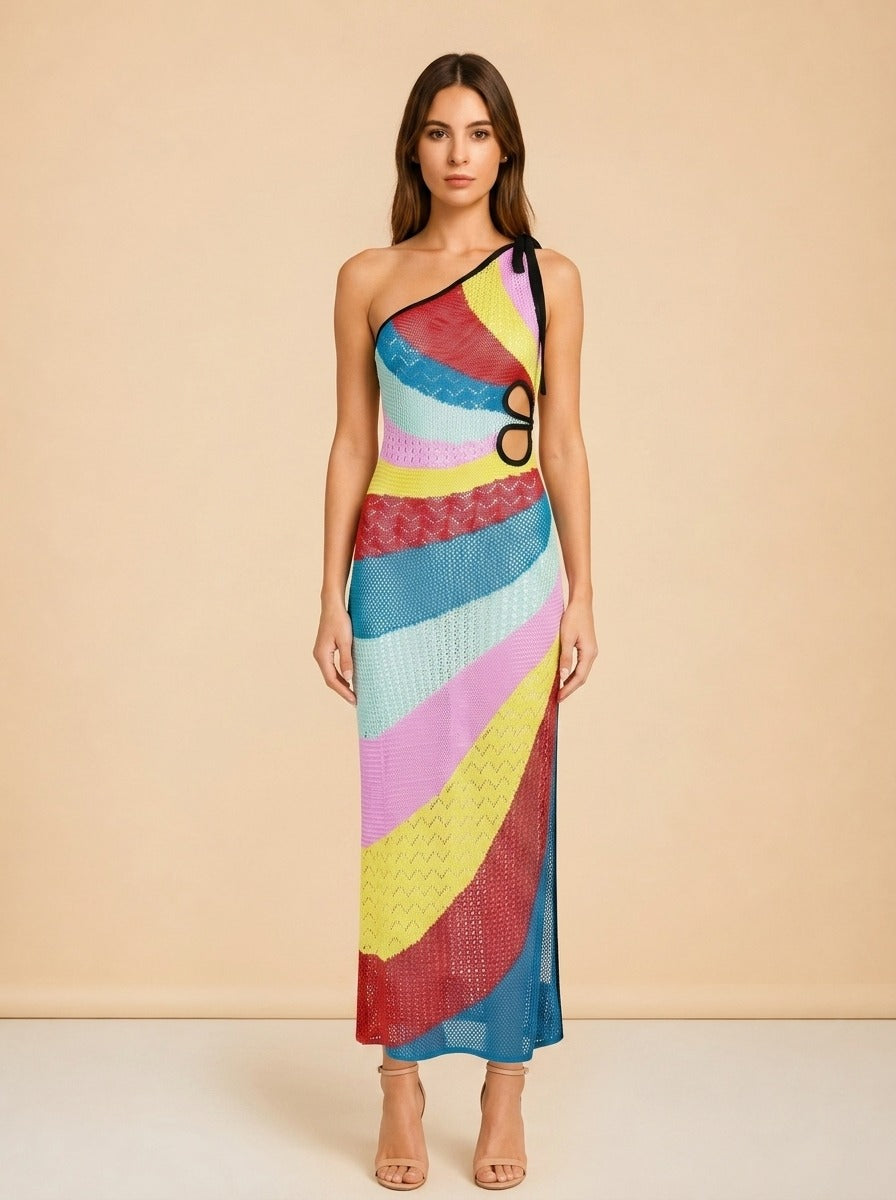 Alpes Rainbow Dress - front
