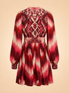 Amanda Stripes Tapestry Abstract-Print Minidress