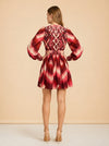 Amanda Stripes Tapestry Abstract-Print Minidress