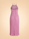 Angelina Pink Pleated Maxi ghost_back