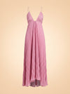 Angelina Pink Pleated Maxi ghost_front