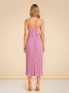 Angelina Pink Pleated Maxi model_back