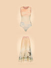 Deep Water Bodysuit & Parachute Maxi Skirt Set