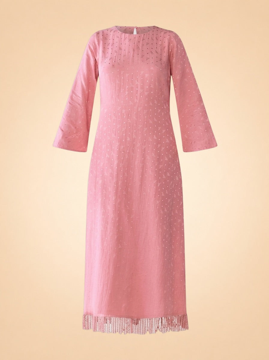 ARIANA DRESS IN RASPBERRY ghost_front