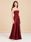 Aura Strapless Satin Gown — model front 2