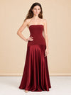 Aura Strapless Satin Gown — model front 3