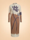 Auren Midi Dress - Bold Sella by Cleo Bella — front detail