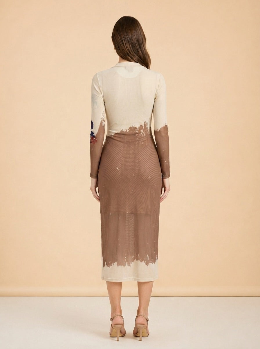Auren Midi Dress - Bold Sella by Cleo Bella — back
