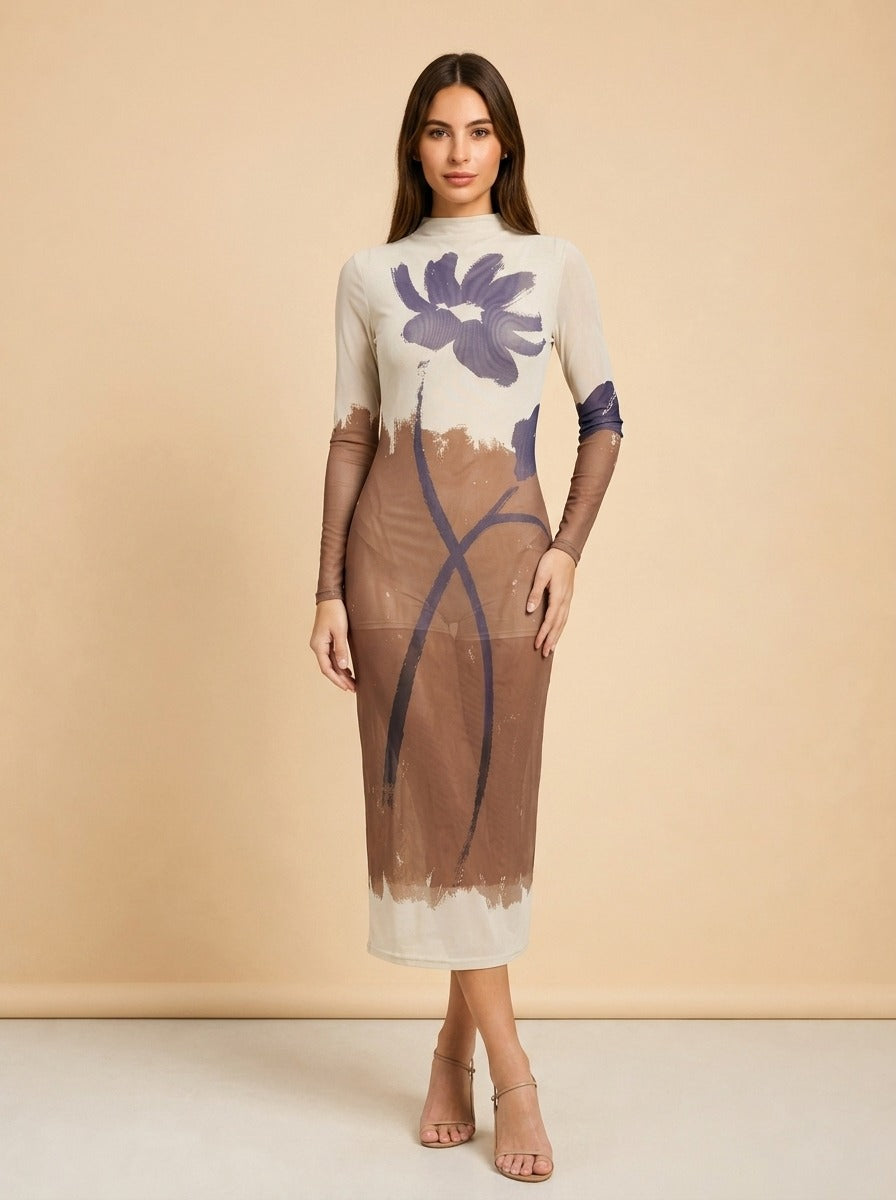 Auren Midi Dress - Bold Sella by Cleo Bella — front
