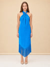 Margarita Fringe Halter Midi Dress — model front