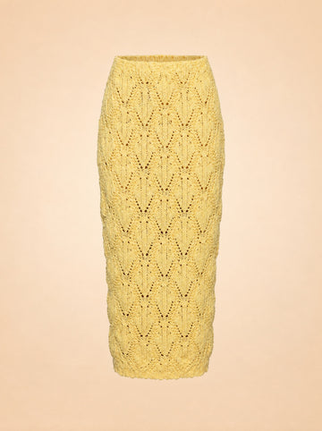 Beck Knit Skirt ghost_front