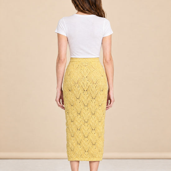 Beck Knit Skirt model_back