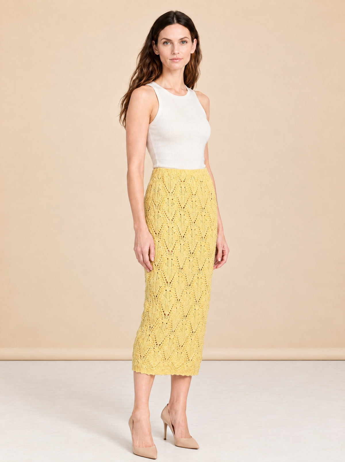 Beck Knit Skirt model_front_2