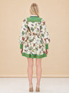 Birdie Belted Linen Mini Shirt Dress — model back
