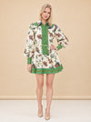 Birdie Belted Linen Mini Shirt Dress — model front 2