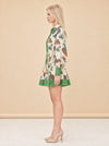 Birdie Belted Linen Mini Shirt Dress — model side