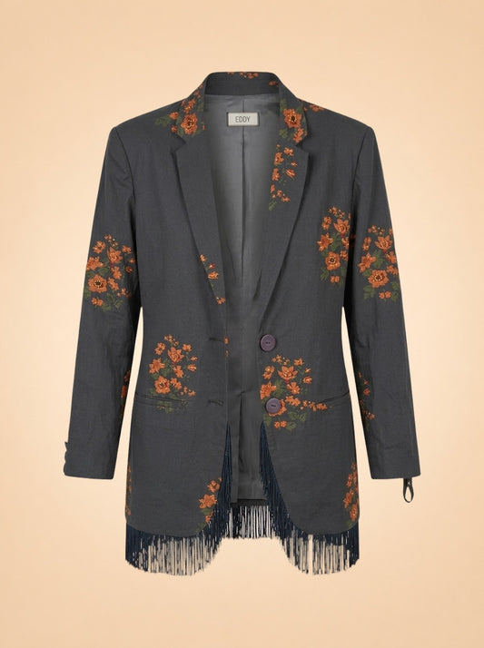 Black Frill Blazer ghost_front