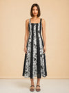 Black Linen Midi