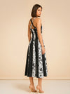 Black Linen Midi