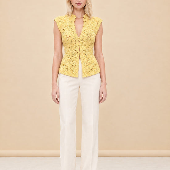 Blaise Knit Top model_front