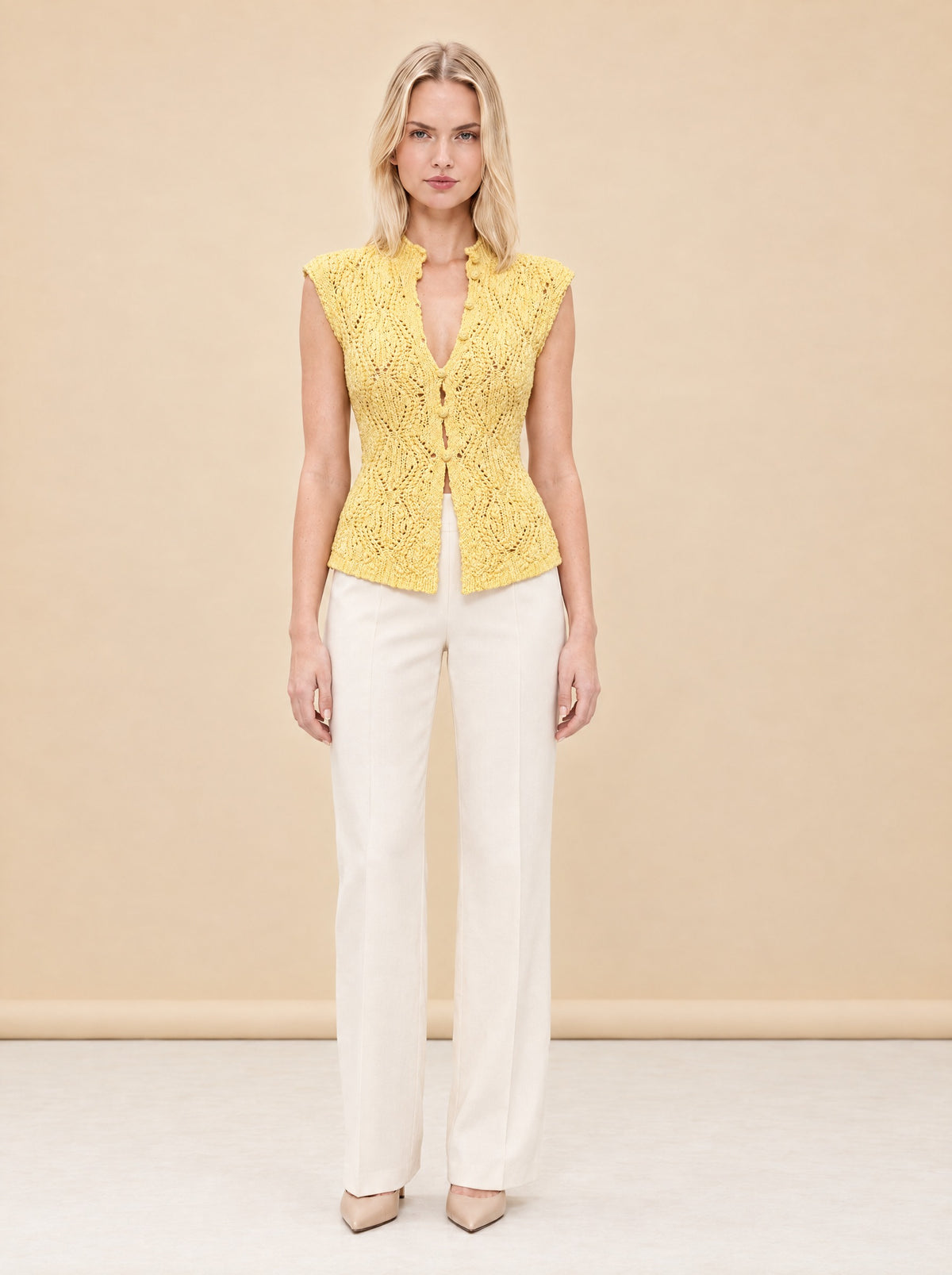 Blaise Knit Top model_front