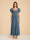 Blue dress model_front