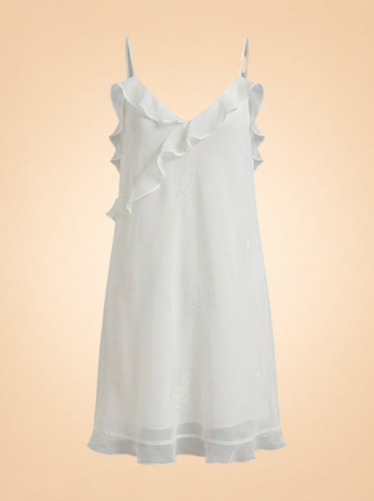 Bridal dress floral (white) ghost_front