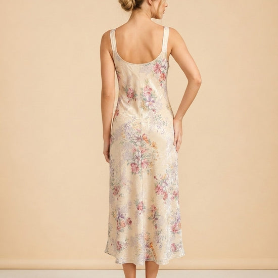 Bridal floral dress model_back
