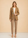 Brown jacket (embroidered) model_front