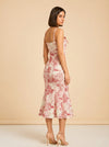 Calista Sleeveless Toile Print Midi Dress model_over_shoulder