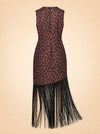 Casablanca Crepe Fringe Dress ghost_back