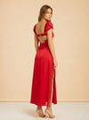 Casey Lace-Inset Midi Dress model_over_shoulder
