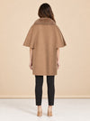 Cashmere Wool Jacket with Fox Fur model_back