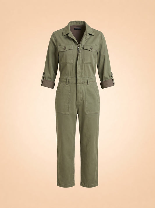 Citizens of Humanity Marta Utility Jumpsuit ghost_front