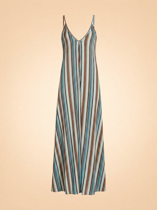 Clara Striped Sleeveless Maxi Dress