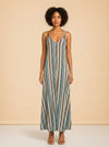 Clara Striped Sleeveless Maxi Dress