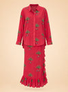Petit Palm Shirt & Ruffle Pareo Set