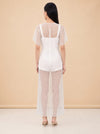 Wraith Beaded Tulle Midi Dress — model back