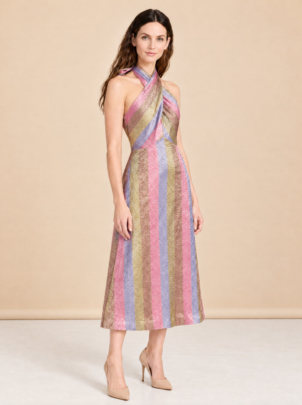 Copacabana Halter Midi Dress model_front_2