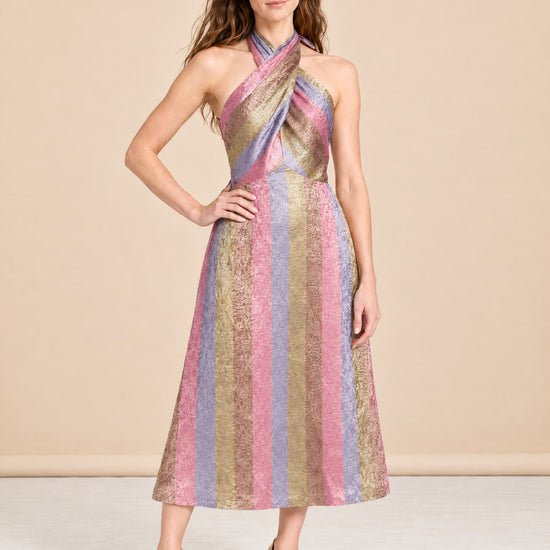 Copacabana Halter Midi Dress model_front_3
