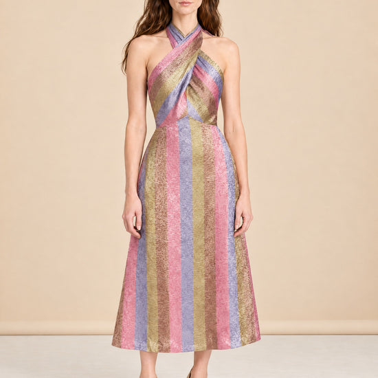 Copacabana Halter Midi Dress model_front